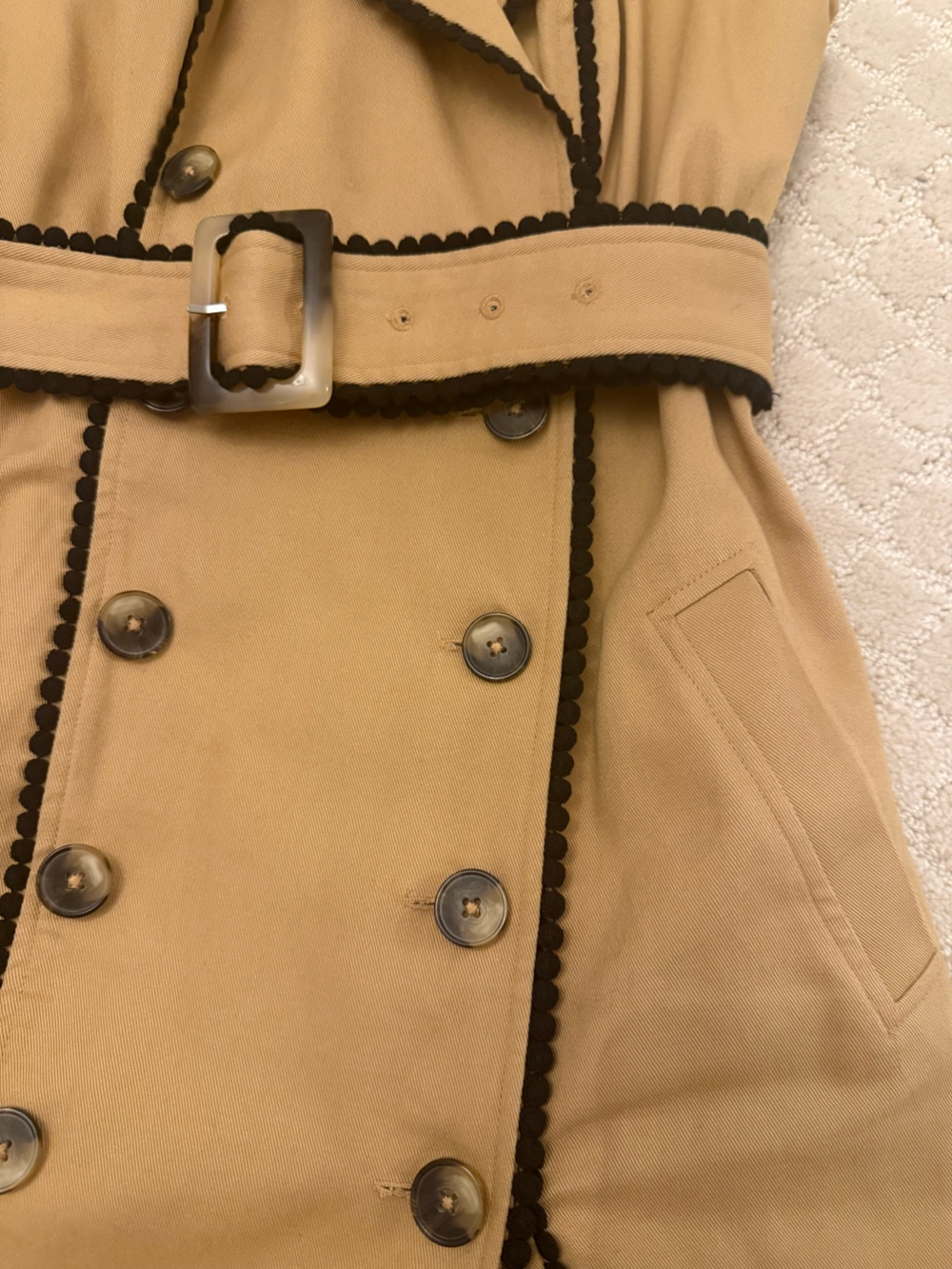 L'AGENCE Hale Trench mini dress - Picture 4 of 16